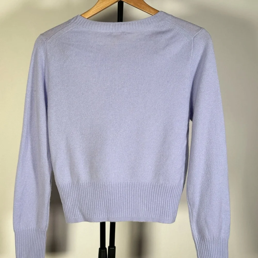 J. Crew Cashmere shrunken crewneck sweater 100% cashmere - Picture 2 of 4